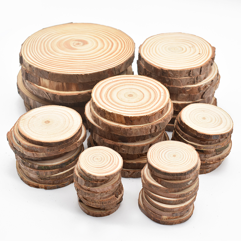 Oud Wood Chip - 3-12 cm Kalın Doğal Çam Yuvarlak
