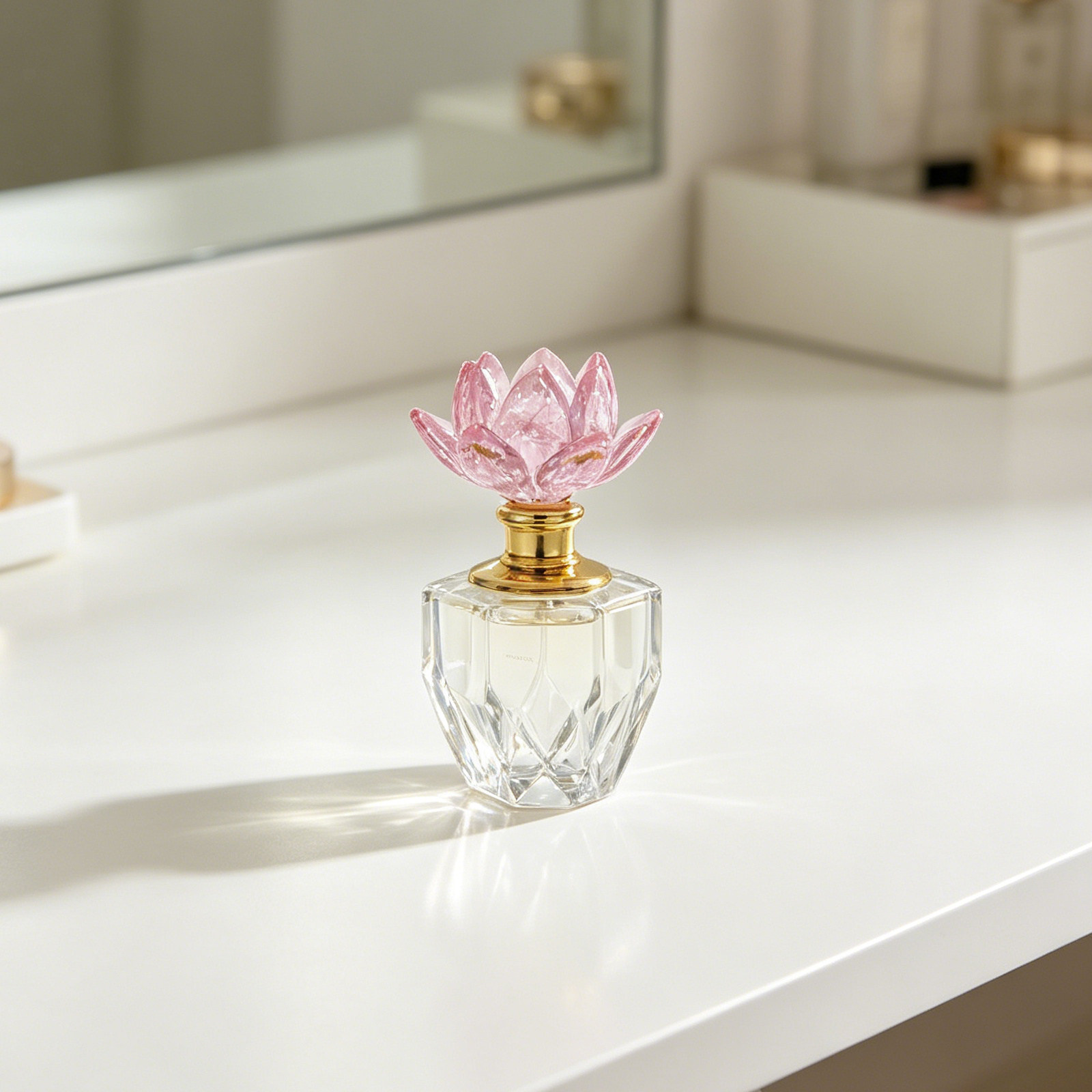 Perfume Refill Bottle - Kristal Parfüm Şişesi Pembe 3Ml Zarif