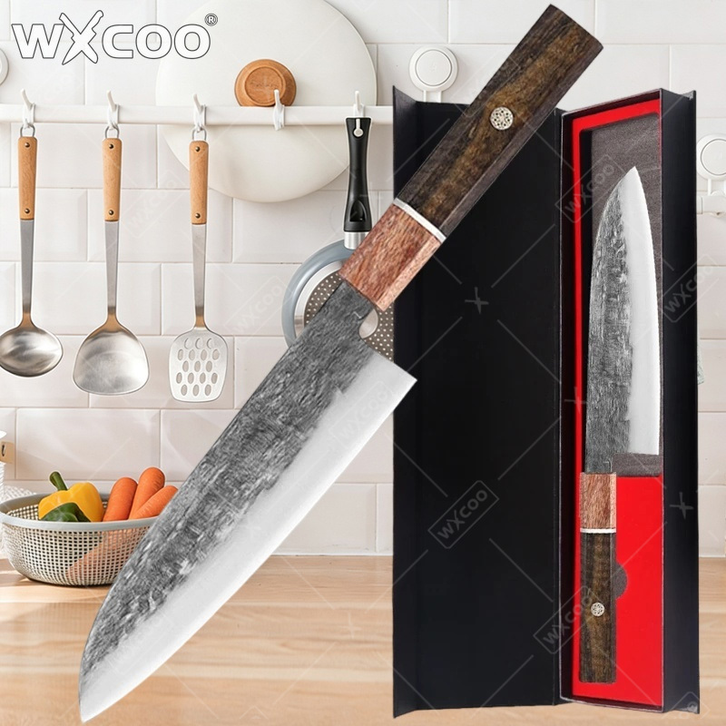 Oud Wood Chip - WXCOO El Yapımı Santoku Bıçağı Japon