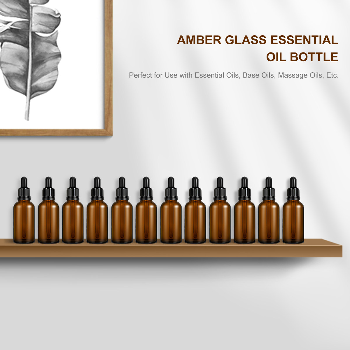 Perfume Refill Bottle - 12 Adet Amber Cam Doldurulabilir Uçucu