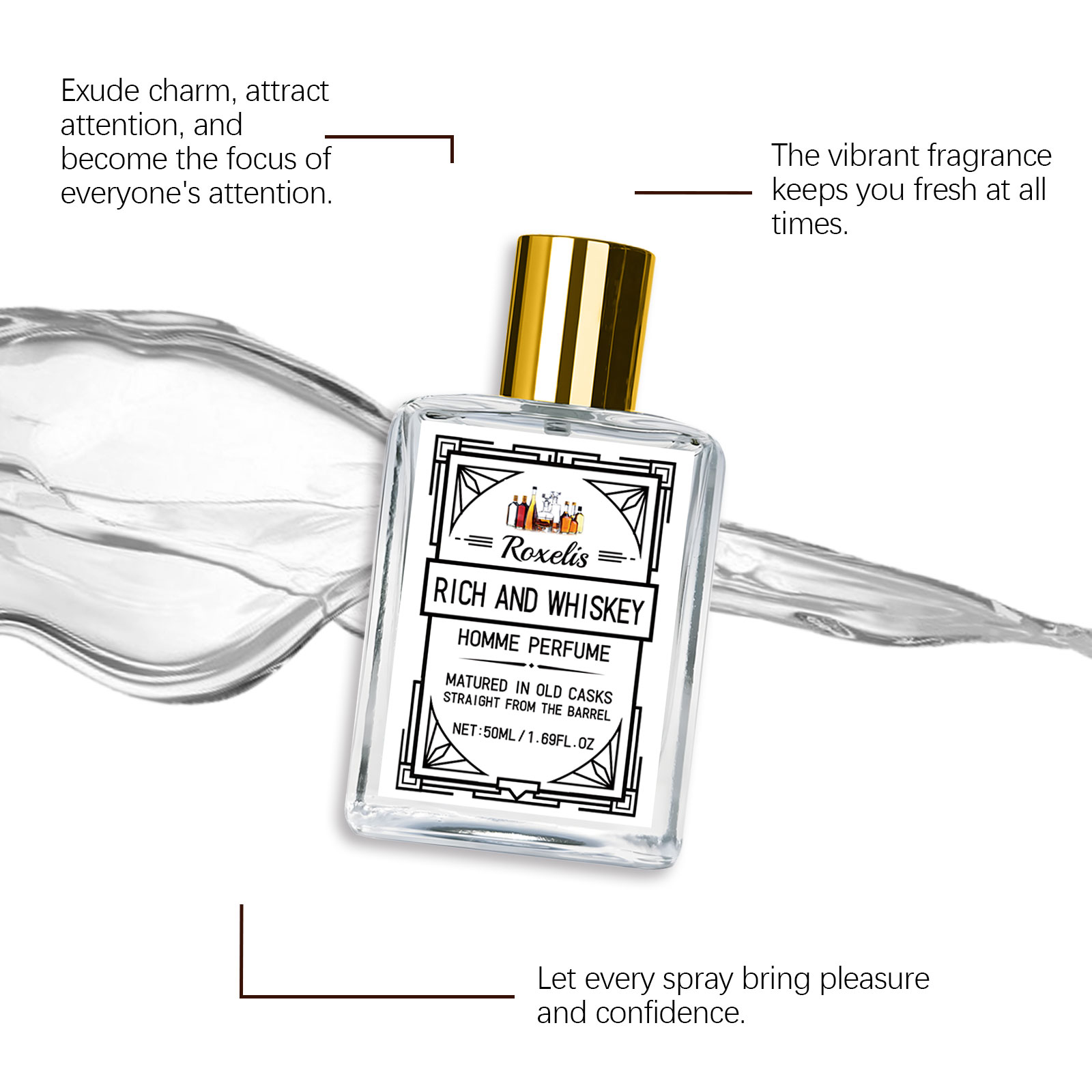 Roxelis 50ml Charm Whisky Erke - You Perfume Fragrance incelemesi ve fiyatı